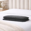 SleepyHug Memory Foam Sleeping Pillow Pack of 2 Solid Slim Pillow(Grey)