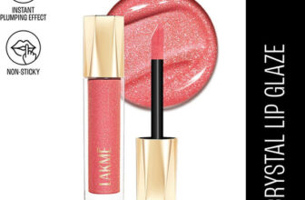 Lakmé Glitterati Lip Glaze 204 Frosted Rose 5ml(Frosted Rose, 5 ml)