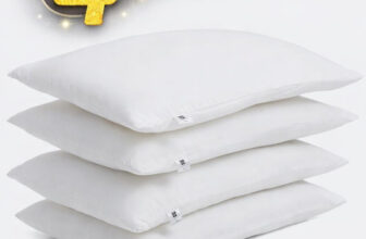 Moca by Monte Carlo Microfibre Sleeping Pillow Pack of 4 Solid(White)