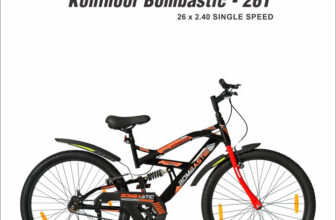 Kohinoor BOMBASTIC REAR SUSPENSION MTB 26T MTB SINGLESPEED BLACK 26 T (inch) Mountain Cycle(Single Speed, Black, Front Rigid & Rear Suspension)