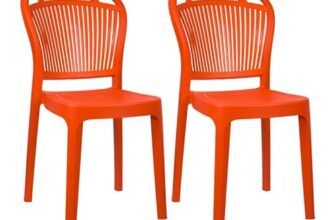 Plasto Chair Luxury with Comfortable Back Posture, Without arm, Dining, Bedroom, Kitchen, Living Room, Garden | Bearing 150KG Capacity | Strong & Sturdy