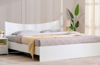 Home Centre | Helios Alton | Engineered Wood | King Beds | White | 1 Year Warranty
