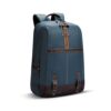 Gear Classic 4 19″/31L Medium Faux Leather Water Resistant Anti Theft Laptop Backpack | Casual Backpack | Daypack | Travel Backpack | College Bag For Men/Women (Teal – Brown)