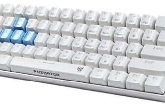 acer Predator Aethon 330 Gaming Keyboard | Space-Saving 61-Key Design | 100% Anti-Ghosting with N-Key Rollover| Kailh Blue Switches| Personalized RGB Lighting | Dual Mode – Wired & Bluetooth