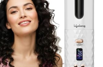 Lifelong Automatic Curling Tool for Women | Essential Styling Device for Waves & Curls | Cordless & Rechargeable | Electric Hair Curler Roller | Adjustable Heat | Anti-Rust Coating