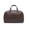 Police Men’s Brown Vegan Leather 40 L Duffle Bag | Premium Travel & Gym Bag | Top Handle Carry | Spacious & Durable Design (Dark Brown)