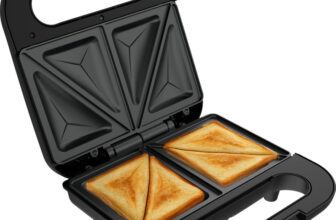 HAVELLS Quick Crunch Sandwich Maker | 800 W | Power Indicator Light Toast Sandwich Maker(Black)