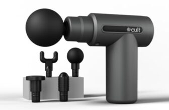 Cult Impact Deep tissue massage gun, 3000mAh battery, 6-speed intensity, Silicone round head, Full body gun massager.