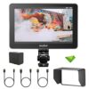 GODOX GM7S 4K Camera Monitor 7″ 1200nit Ultra-Bright Monitor, 1920 * 1200 IPS Screen HDMI Input & Output 3D LUT Type-C/DC/Battery Powered On-Camera Monitor for DSLR Cameras with Sunshade+Battery