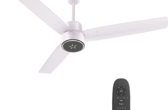HAVELLS FAB ULED|LED Speed Indicator|Remote Controlled|Upto 65% Energy Saving with 3 Year Warranty BLDC Motor with Remote 1200 mm Ceiling Fan(5 Star | Blush Ivory | Pack of 1)