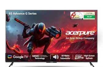 Acerpure 165 cms (65 inch) Advance G Series Smart QLED Google OS TV AP65QG96MGS5
