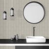 Johnson Ceramic Wall Tile – 100×302 mm – Oatmeal – Flat – Glossy Finish, Rectified, Box of 33 Tiles, Covers 10.73 sq. ft.