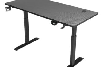 Homeland Gaming Table-Y100, Electric Height Adjustable Engineered Wood Table Desk, Computer Office Gaming Table, Multipurpose Sit-Stand Desk, Digital Display with Memory Preset Option (Black)