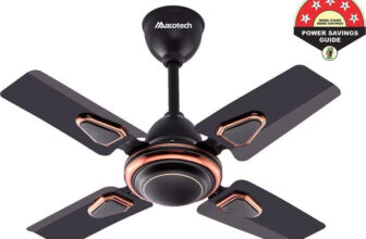 Maxotech Affleck Ultra High Speed 24 Inch with 2 Year Warranty Energy Saving 600 mm Ceiling Fan(Smock Black | Pack of 1)