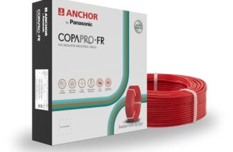 Anchor by Panasonic 1.5 mm COPAPro FR Electrical Wire, 90 Meter Fire Resistant Single Core PVC insulated Pure Copper Wire, Anti Rodent Anti Termite Flexible Wire for Connections (RED, 96139RD)