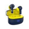 CELLECOR BROPODS CB44 Ace TWS in-Ear Earbuds with 60 Hrs Playtime, Environment Noise Cancellation, Voice Assistant, Touch Controls, Ultra Low Latency, Fast Charging-Type-C, BTv5.3 (Blue/Yellow)