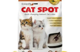 CatSpot Lemon Flower Scented Cat Litter – 5kg | Ultra Absorbent, Quick Clumping, Odor Control, Dust-Free Formula for Cats