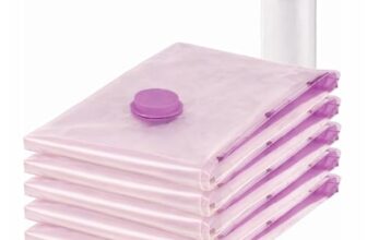 Lifelong Vacuum Storage Bags with Aroma Fresh Pack of 5 | Space Saver Reusable Compression Bags for Clothes, Blankets & Bedding | Odor-Free Airtight Vacuum Seal Travel & Home Organizer