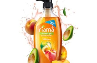 Fiama Body Wash Shower Gel Peach & Avocado, 750ml Family Pack, Body Wash for Women and Men with Skin Conditioners for Soft & Moisturised Skin, Suitable for All Skin Types
