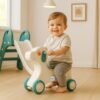 Amazon Brand – Jam & Honey Baby Puppy Push On Ride On for Kids | Backrest | Easy Grip | Four Wheel | Durable and Safe | Non-Toxic | Portable | Lightweight | Animal Theme | 1-4 Years Old | Green