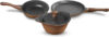 Preethi Artistic Die Cast Non Stick Set 27cm Tawa,24cm Fry Pan,Kadai 24cm With Glass Lid Non-Stick Coated Cookware Set(Aluminium, 3 – Piece)