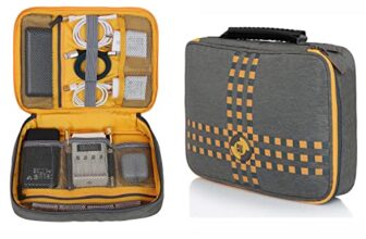 EUME Fixa 1 Compartment Electronic Accessories Organizer & Travel Gadget Bag for Men & Women (Grey)