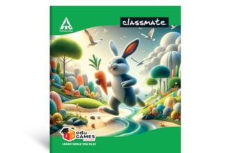 Classmate Short Notebook – Soft Cover, 172 Pages, 190x155mm, Single Line – Pack of 12