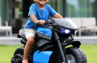 Toyzone Charlie Mini Electric Bike (Blue) | 6V Rechargeable Bike with 4.5Ah Battery | LED Lights, Music | Smooth Acceleration | 6M Battery Warranty | Age 1.5-4 Years, Upto 30 kg