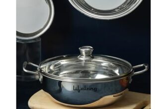 Lifelong Stainless Steel Heavy Bottom Saucepan with Glass Lid | 18cm, 2.25 L | Induction & Gas Stove Compatible | Saucepan with Handle & Knobs | Tea, Milk-Boiling Pot (LLSSP18, Silver), 2250 ml