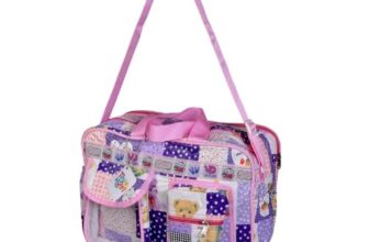 TinyHugs Purple Baby Diaper Bag | Spacious Waterproof Backpack with Multiple Pockets | Travel Bag