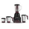 Havells Prisma 750 W 4 Jar Mixer Grinder| 3 Speed With Pulse Function| Air Vent Technology| Stainless Steel Blades| Wider Mouth Jars| Overload Protecton| 2-Year Product Warranty (Black)