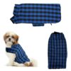 Sage Square Winter Coloured Dog Coat – All-Weather Protection, Windproof, Waterproof Cozy Fleece Lining, Adjustable Straps, Durable, Stylish, Comfortable, Jacket (Blue & Black, Extra Small)