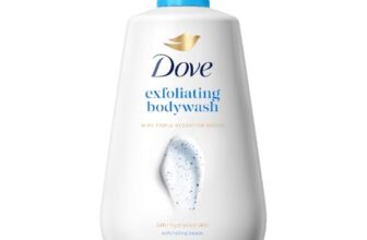DOVE Exfoliating Bodywash, 825ml, for Smooth Radiant Skin, with Triple Hydration Serum & Glycerine, Dermatologically Tested, Paraben & Sulphate-Free, for Men and Women