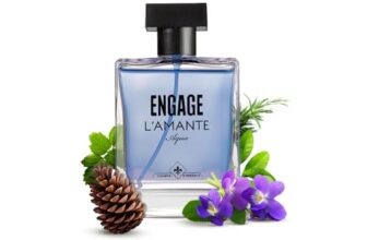 Engage Gift Set – Moments Luxury Perfume Gifts for Men, L’amante Aqua 100ml, Long Lasting Smell Men Perfume, Pack of 1, EDT Fragrance Scent, Best Secret Santa Gift Set by ITC, Eau De Toilette for Man