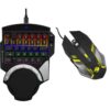 ZEBRONICS Zeb-Max Atom One-Handed RGB Gaming Mechanical USB Keyboard, 37 Keys with 5 Macro Keys, Wrist P