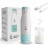 Lifelong Cuppy Milk Warmer and Storage for Babies 350 Ml|Portable Baby Milk Warmer with Digital Touch Panel & Temperature Setting|Type C Charging|10500 mAh Long Battery Life & Breakproof Inside Steel