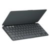 Logitech Keys-to-Go 2 Portable Bluetooth Keyboard for Tablet with Built-in Cover, Slim and Compact Wireless Keyboard for Windows, Android, Linux, iPad, iPhone, Mac – Graphite