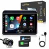 Audio Wheels Maruti Ertiga 2010+: 9-Inch 1280P IPS Android 2/32 Car Display with Gorilla Glass – Double Din Car Stereo, Android 13,+ AHD Camera & Dashboard Frame (Maruti Ertiga 2010+)