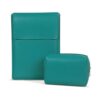 Enthopia Case Cover for MacBook Pro 13 inch Case (2020 Release – Model M1 A2338 A2251 A2289) MacBook Pro 13 – Vegan Leather Sleeve and Organiser Pouch – Teal