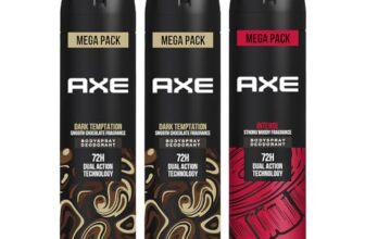 Axe Intense Long Lasting Deodorant Bodyspray For Men 215 ml & Axe Dark Temptation Long Lasting Deodorant Bodyspray For Men 215 ml (Pack 3)