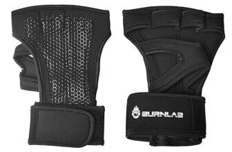 BURNLAB Weight Lifting Gloves with Wrist Support, Work Out Gloves, Gym Gloves – Great for Cross Training, Pull Ups, Calisthenics and Gym, Workout Gloves for Men & Women (Black, XL)