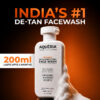 Aqueria Vitamin C De-Tan & Brightening  | Multi Active Cleanser for All Skin Types Face Wash(200 ml)
