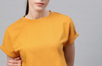 Roadster Solid Women Round Neck Yellow T-Shirt