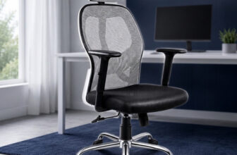 Oakcraft Matrix 3 Year Warranty Ergonomic with Comfortable Pads Ergonomic Mesh Office Adjustable Arm Chair(Grey, Optional Installation Available)