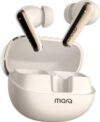 MarQ by Flipkart Rhythm Q1050 42 Hours Playtime Type C Fast Charging Bluetooth Quad Mic ANC Bluetooth(Beige, True Wireless)