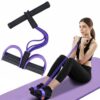 Portable Resistance Band with Foot Pedals, Full Body Workout, Strength Training, Toning and Stretching Exercise Equipment