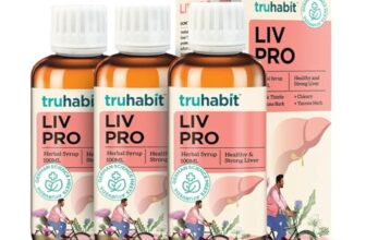 Truhabit Livpro Liver & Digestive Wellness Supplement 100ml | Herbal Liquid for Metabolism & Daily Liver Support | Pack of 3