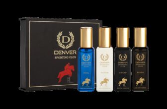DENVER Sporting Club EDP- SRK’s Favorite Luxury Gift Pack (20ml x 4) Perfume Eau de Parfum  –  80 ml(For Men)