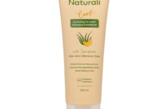 Naturali Hydrating Co-Wash Shampoo & Conditioner with Aloe Vera, Banana & Oat Flour | Cleanses & Conditions in One Step | Strengthens & Hydrates &| Sulphate & Paraben Free Co-Wash for Wavy & Curly Hair | 200ml