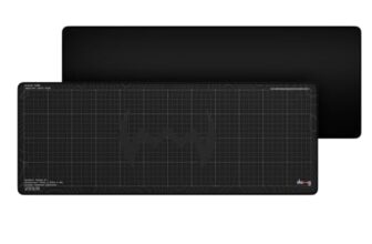 daWg KeyMat R1 Esports Gaming Mouse Pad, 800 x 300 mm, 4mm Thickness Extended Desk Mat, Anti-Fray Stitching, Anti-Skid Rubber Base, Pro-Grade Tracking Surface, High-Velocity Glide (Graph)